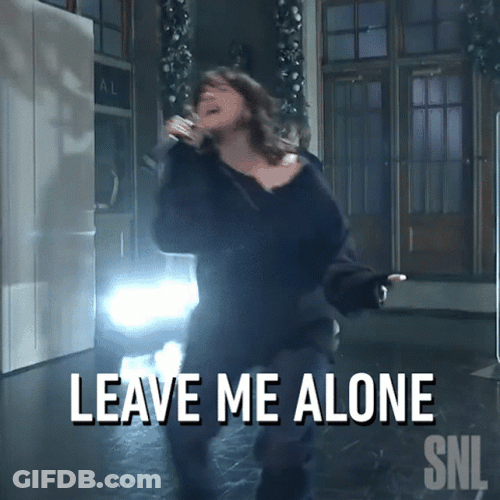 Leave Me Alone Billie Eilish SNL GIF