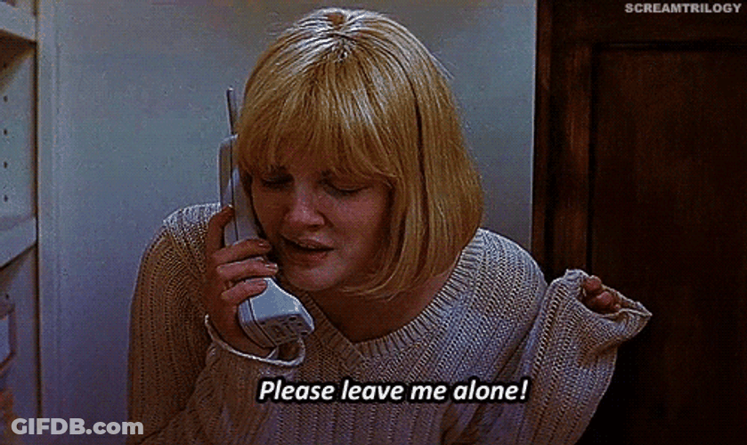 Leave Me Alone Drew Barrymore GIF