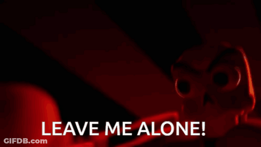 Leave Me Alone Papyrus Animation GIF