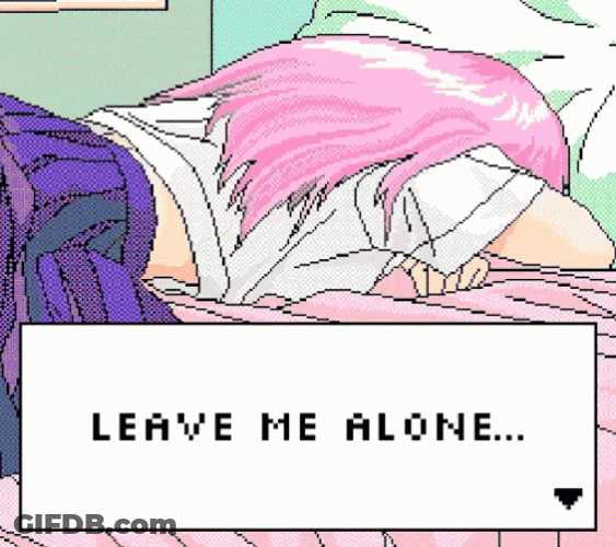 Leave Me Alone Sad Anime Girl GIF