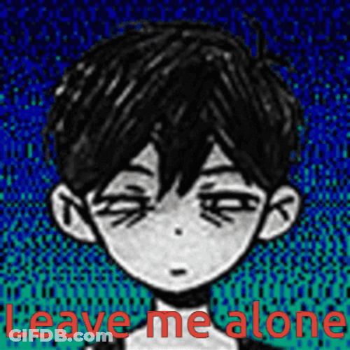 Leave Me Alone Sad Boy Animation GIF