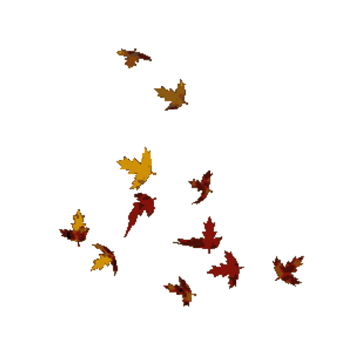Leaves Dance Along The Wind GIF