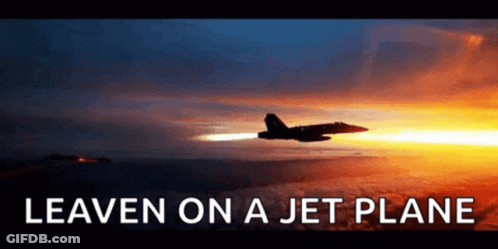 Leaving On A Jet Plane Meme GIF