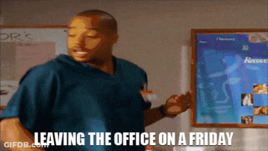 Leaving The Office After Friday Work GIF