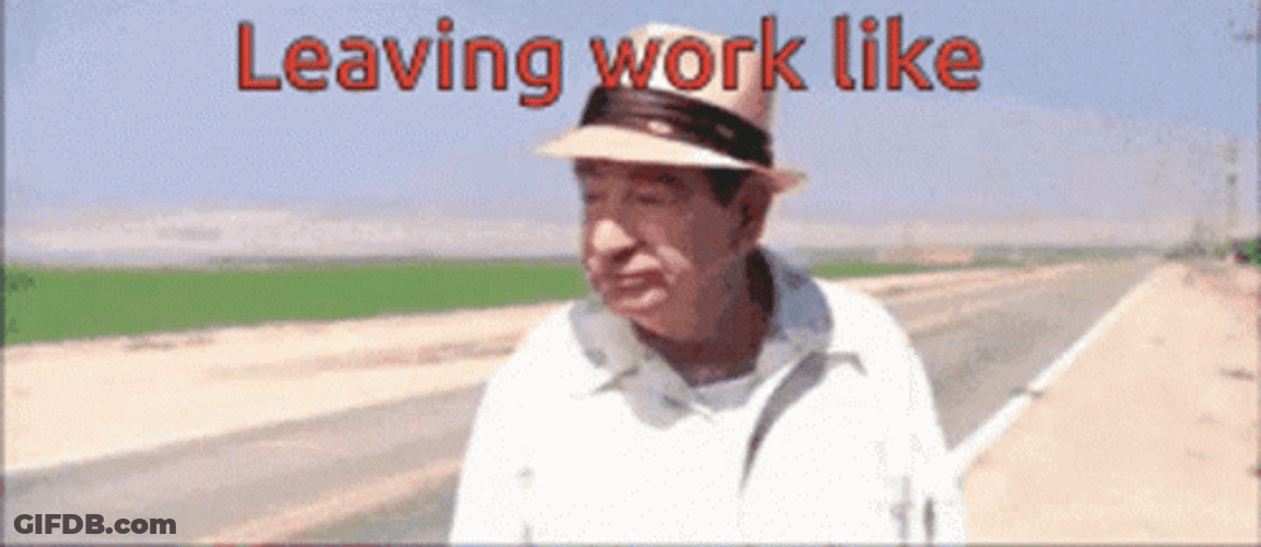 Leaving Work GIF