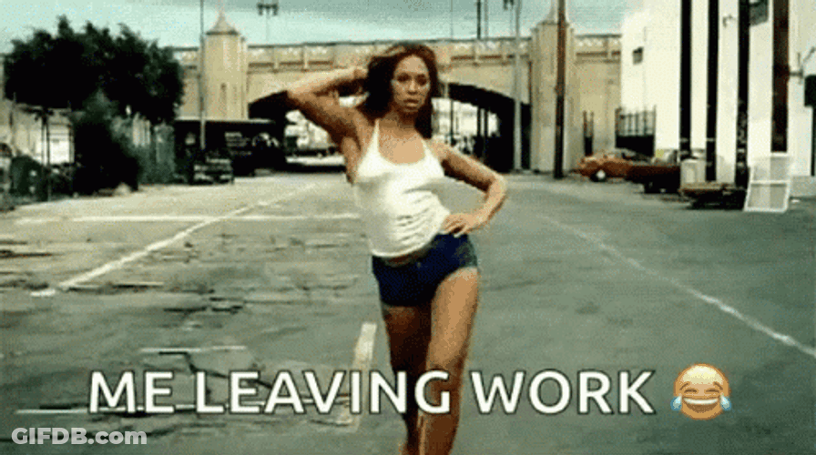 Leaving Work Beyonce GIF