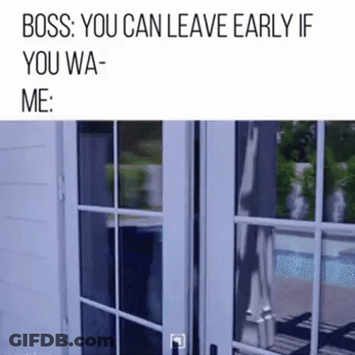 Leaving Work Early Fell Off GIF
