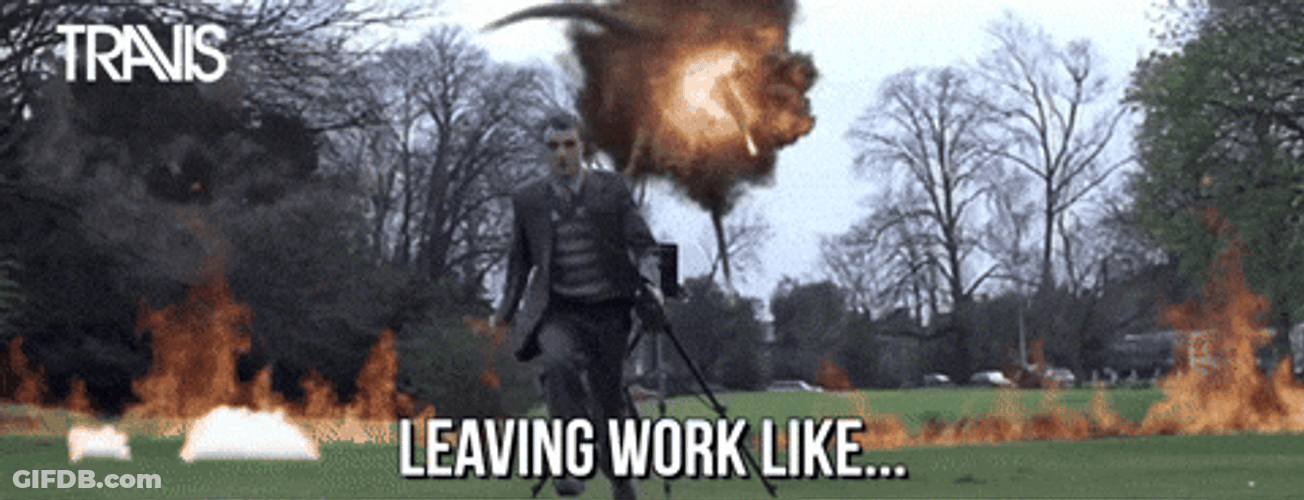 Leaving Work Like I Work With Retards GIF