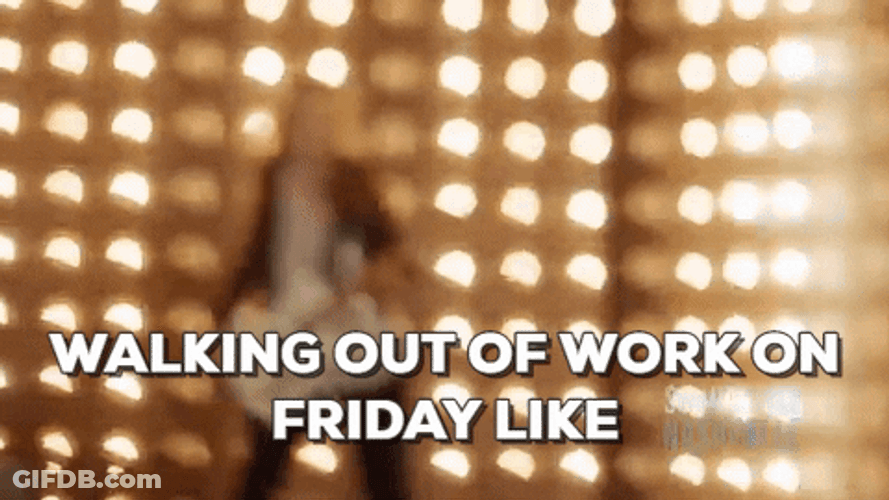 Leaving Work On Friday Concert GIF