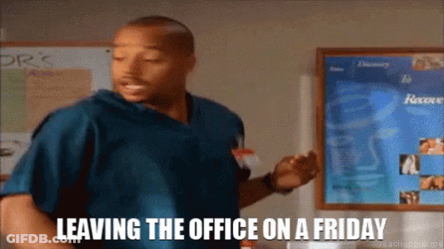 Leaving Work On Friday Dancing Nurse GIF