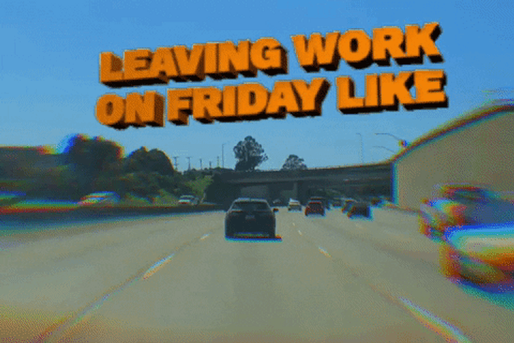 Leaving Work On Friday Highway Timelapse GIF