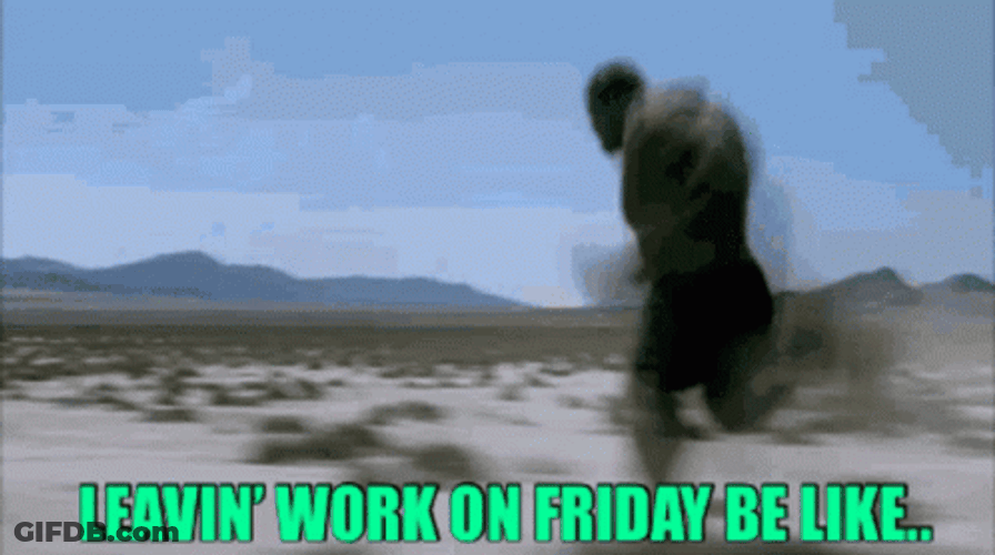 Leaving Work On Friday Hulk Jumping GIF