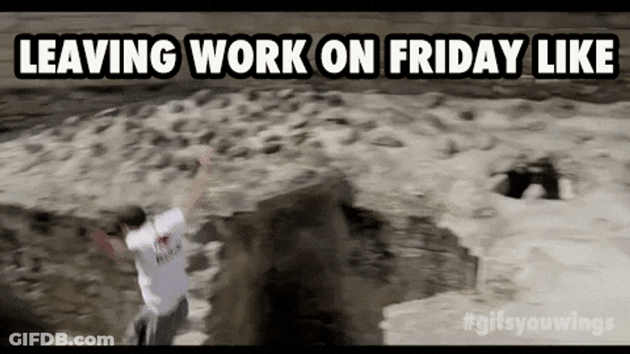 Leaving Work On Friday Parkour GIF