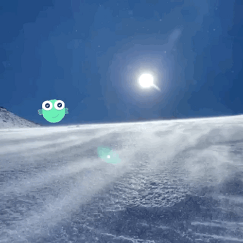 Lebanon Flag Joe Fish Snow Ski GIF