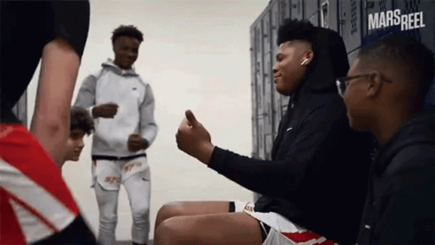 LeBron Bronny James Jr Grooving GIF