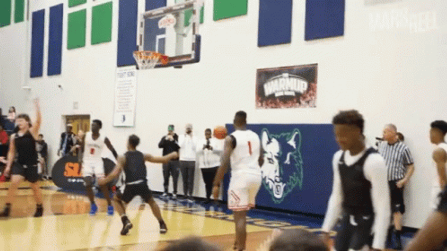 LeBron Bronny James Jr Rallying Crowd GIF