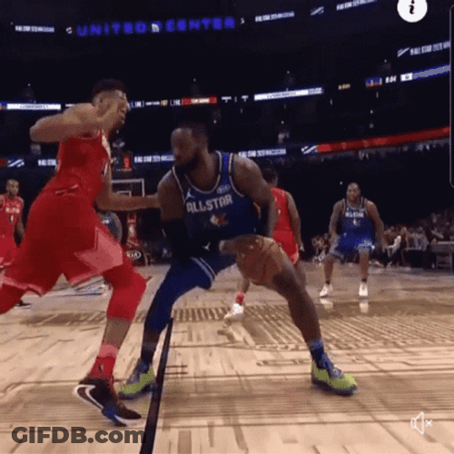 Lebron Crying Basketball Shot Block GIF