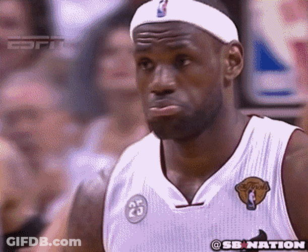 Lebron Crying Lip Curve GIF