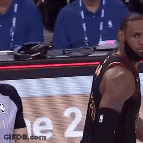 Lebron Crying NBA Finals 2018 GIF