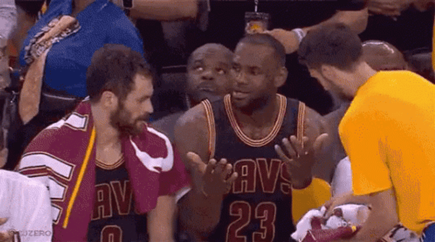 Lebron Crying Team Console GIF