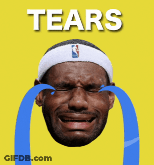 Lebron Crying Tears Animation GIF