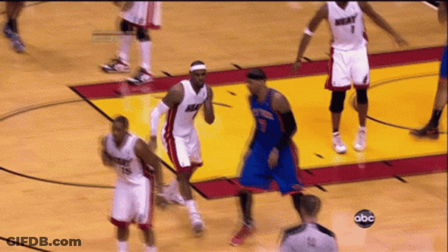Lebron Flop Down On Knee GIF