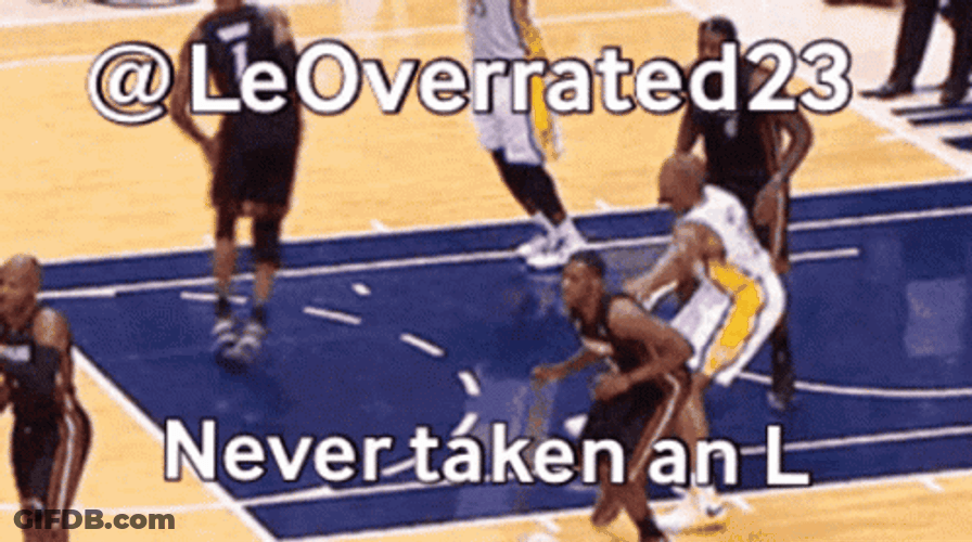 Lebron Flop Never Taken An L GIF