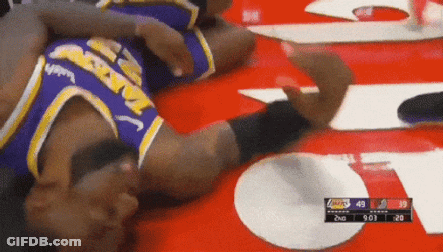 Lebron Flop Playing Dead GIF