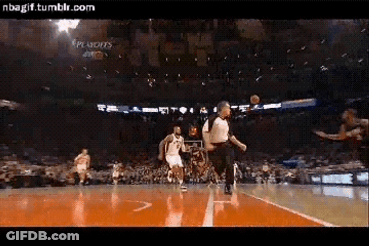 Lebron James Alley Oop GIF