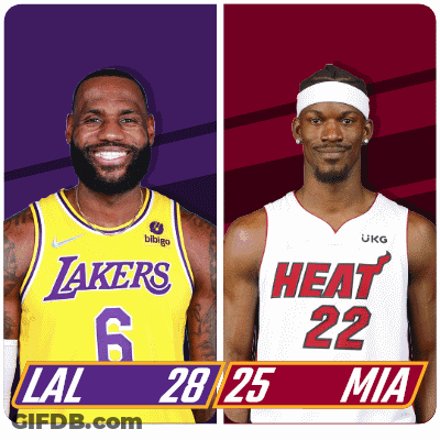 LeBron James And Mia Lakers Heat GIF