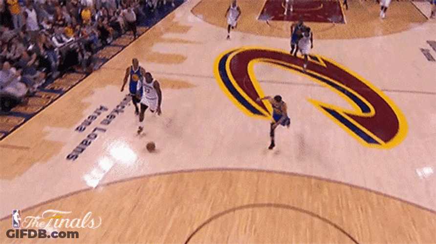 Lebron James Basketball Shaq Dunking GIF