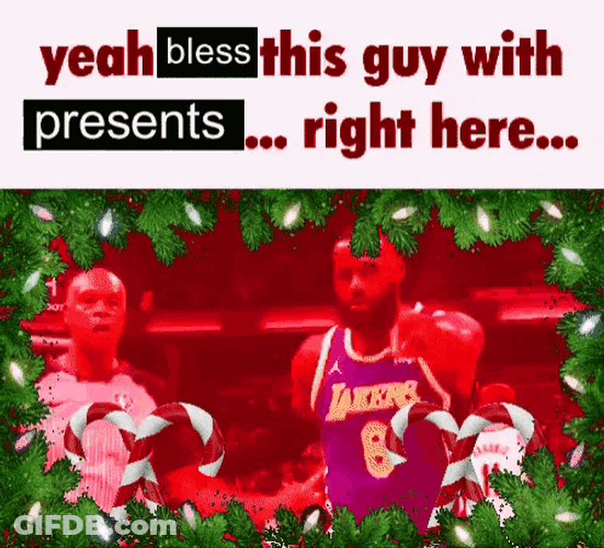 Lebron James Christmas Meme GIF