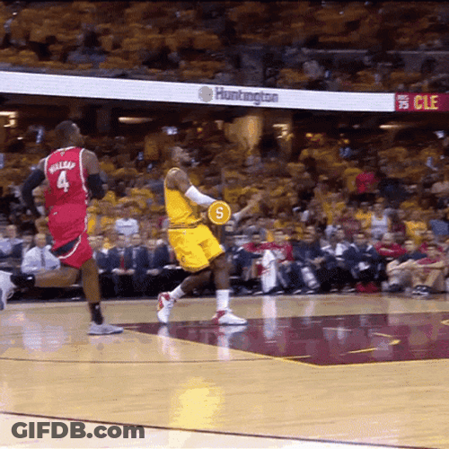 Lebron James Coin Dunk GIF