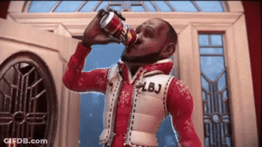 LeBron James Drinking Sprite Cranberry GIF