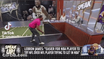 LeBron James Easier For NBA Players To Try NFL Over NFL Player Trying To Get In NBA GIF
