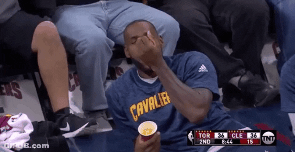 Lebron James Eating Popcorn Meme GIF