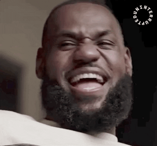 Lebron James Happy Laughing GIF
