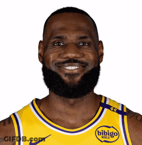 Lebron James Is Wearing A Bibigo Jersey GIF