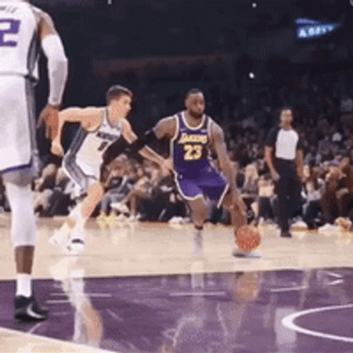Lebron James Lakers Jump Dunk GIF