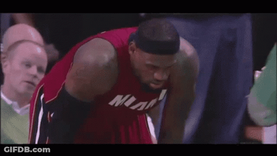 Lebron James Miami Heat Fierce Look GIF