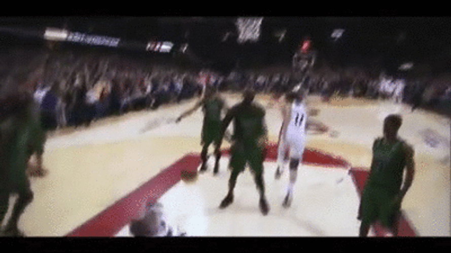 Lebron James NBA Powerful Dunk GIF