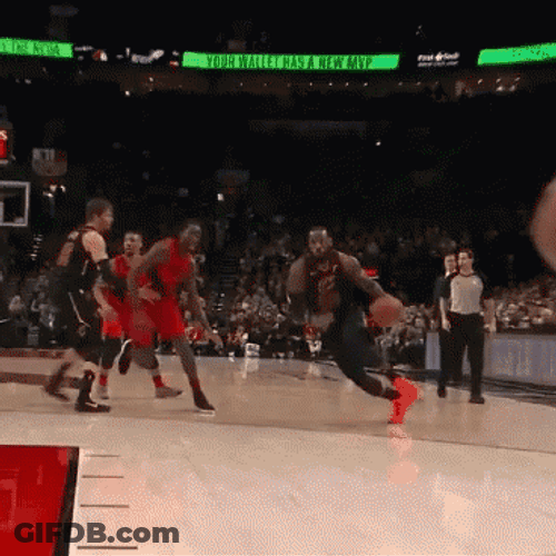 Lebron James Poster Dunk Fast Speed GIF