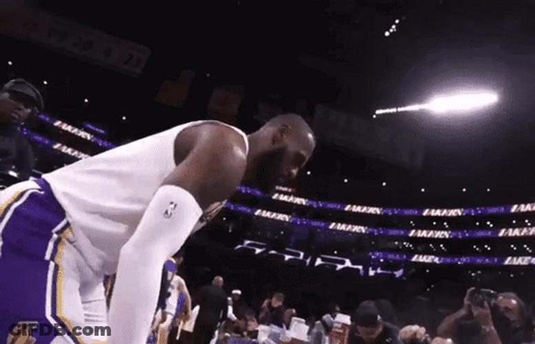 LeBron James Powder In The Air GIF