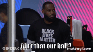 LeBron James Wearing Black Lives Matter Shirt GIF