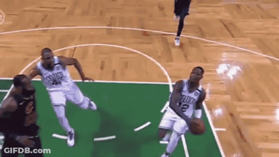 Lebron Missing Dunk Blocking The Ball GIF