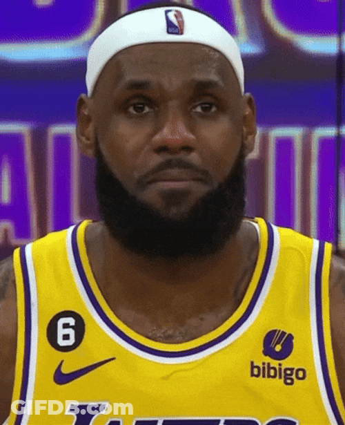 Lebron Missing Dunk Disappointed Face GIF