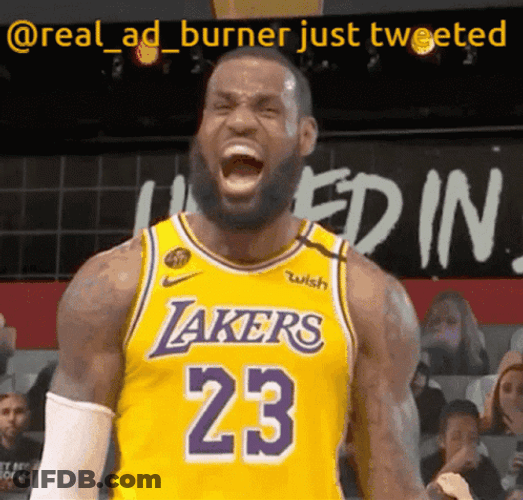 Lebron Missing Dunk Screaming Angrily GIF