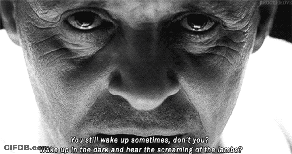 Lecter's Terrifying Face Silence Of The Lambs GIF