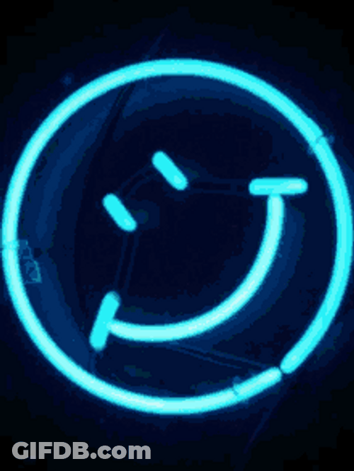Led Light Smiley Flashing Colors GIF
