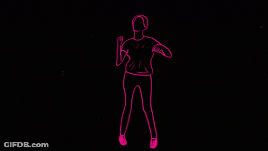 Led Lights Girl Just Dance GIF
